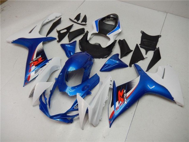 11-21 Blau Weiß Suzuki GSXR 600/750 Motorrad Vollverkleidung