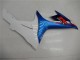 11-21 Blau Weiß Suzuki GSXR 600/750 Motorrad Vollverkleidung