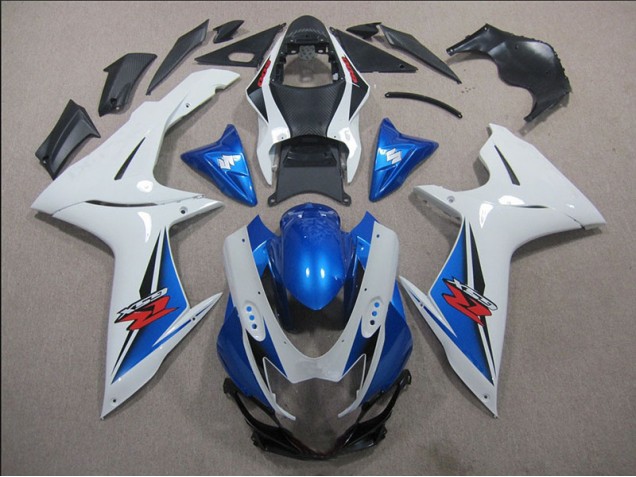 11-21 Weiß Blau Suzuki GSXR 600 Motorrad Verkleidung 11-21 Weiß Blau Suzuki GSXR 600 Motorrad Verkleidung