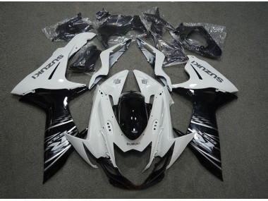 11-21 Weiß Schwarz Suzuki GSXR 600 Motorrad Verkleidung