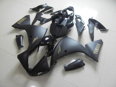 12-14 Matt Schwarz Gold Aufkleber Yamaha YZF R1 Motorrad Verkleidung