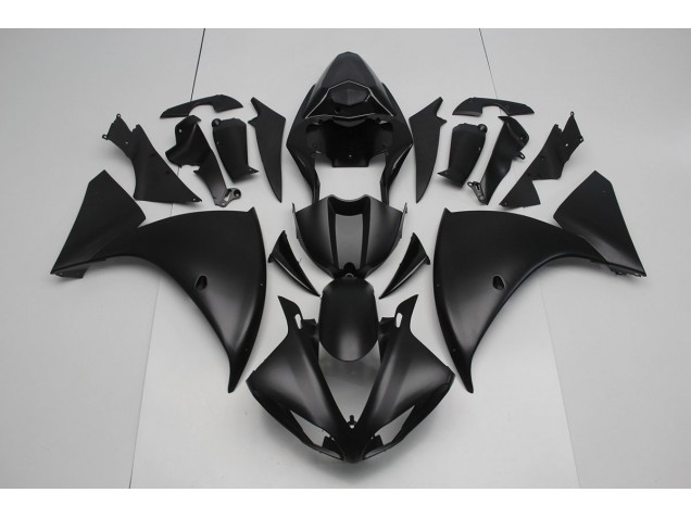 12-14 Matt Schwarz Yamaha YZF R1 Motorrad Verkleidung