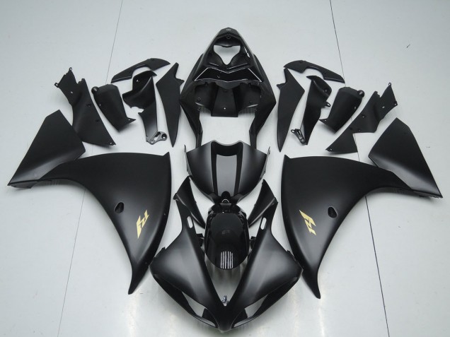 12-14 Matt Schwarzer Aufkleber Yamaha YZF R1 Motorrad Verkleidung