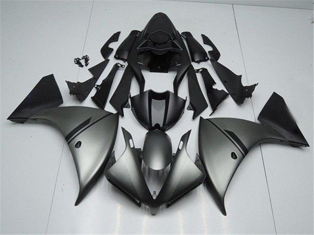 12-14 Mattgrauschwarz Yamaha YZF R1 Motorrad Verkleidung 12-14 Mattgrauschwarz Yamaha YZF R1 Motorrad Verkleidung