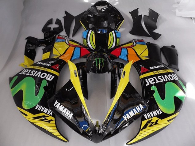 12-14 Rossi Movistar Yamaha YZF R1 Motorrad Verkleidung