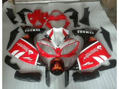 12-14 Rot Weiß Und Schwarz Grafik Yamaha YZF R1 Motorrad Verkleidung
