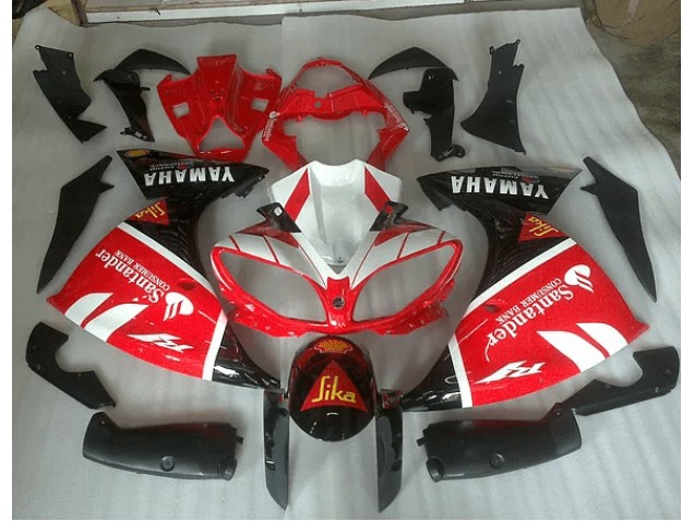 12-14 Rot Weiß Und Schwarz Grafik Yamaha YZF R1 Motorrad Verkleidung 12-14 Rot Weiß Und Schwarz Grafik Yamaha YZF R1 Motorrad Verkleidung