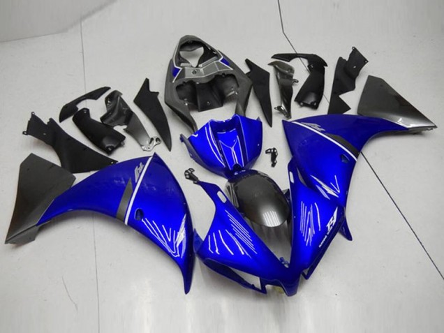 12-14 Schwarz Blau Yamaha YZF R1 Motorrad Verkleidung 12-14 Schwarz Blau Yamaha YZF R1 Motorrad Verkleidung