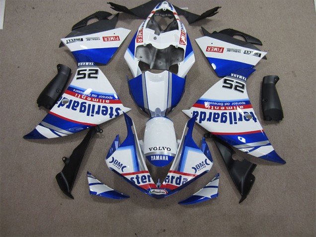 12-14 Weiß Blau Volvo Sterilgarda 25 Yamaha YZF R1 Motorrad Verkleidung 12-14 Weiß Blau Volvo Sterilgarda 25 Yamaha YZF R1 Motorrad Verkleidung