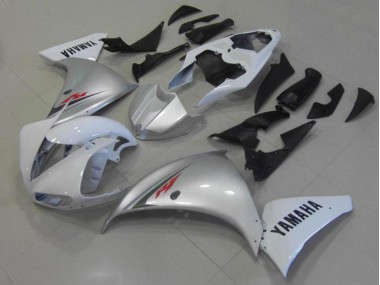 12-14 Weiß Silber Yamaha YZF R1 Motorrad Verkleidung