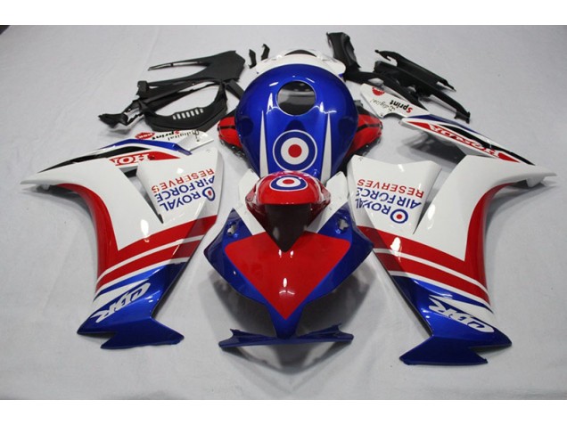 12-16 Blau Rot Royal Air Force Reserves Honda CBR1000RR Motorrad Verkleidung 12-16 Blau Rot Royal Air Force Reserves Honda CBR1000RR Motorrad Verkleidung