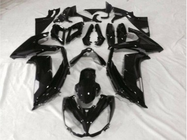 12-16 Glänzend Schwarz Kawasaki EX650 Motorrad Verkleidungen