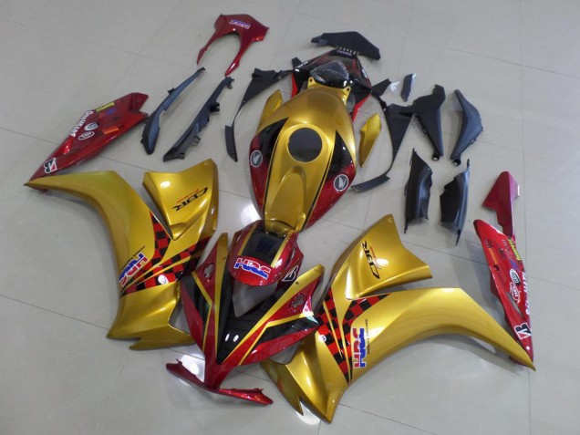 12-16 Gold und Dunkel rot Honda CBR1000RR Motorrad Verkleidung