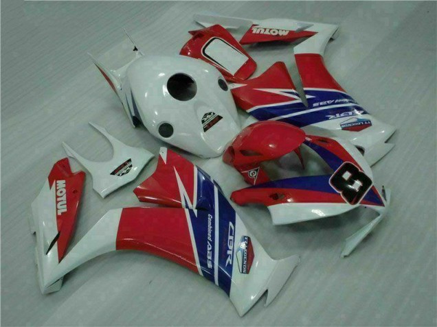 12-16 Rot Blau Weiß Honda CBR1000RR Motorrad Verkleidung
