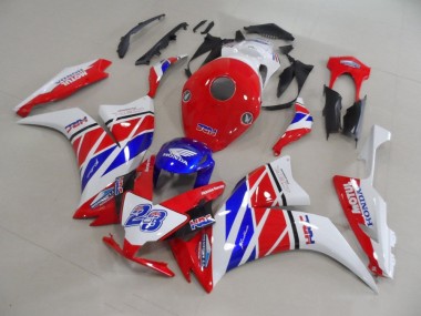 12-16 Rot Weiß Blau HRC 23 Honda CBR1000RR Motorrad Verkleidung