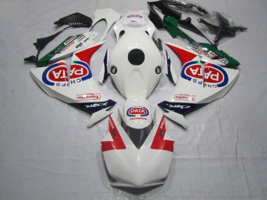 12-16 Rot Weiß PATA Honda CBR1000RR Motorrad Verkleidung