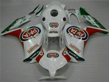 12-16 Rot Weiß PATA Honda CBR1000RR Motorrad Verkleidungen