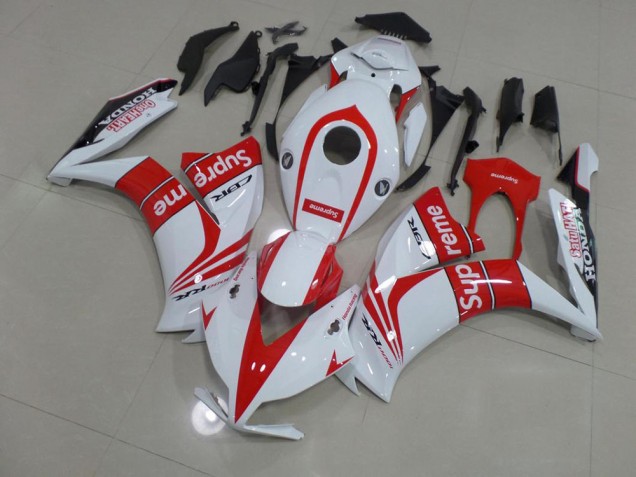 12-16 Rot Weiß Supreme Honda CBR1000RR Motorrad Verkleidung 12-16 Rot Weiß Supreme Honda CBR1000RR Motorrad Verkleidung