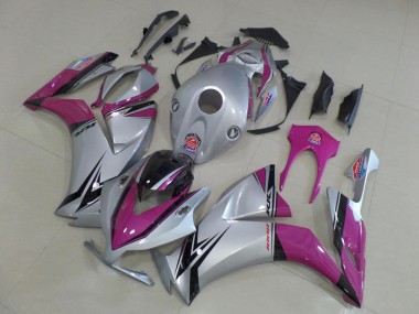 12-16 Silber Rosa Honda CBR1000RR Motorrad Verkleidung