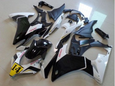 13-15 Schwarz weißer Denso Rizoma 14 Honda CBR500RR Motorrad Verkleidung