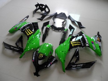 13-16 Grünes Monster Kawasaki ZX300R Motorrad Verkleidung