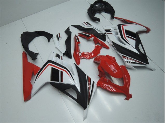 13-16 Rot Weiß Schwarz Kawasaki EX300 Motorrad Verkleidung 13-16 Rot Weiß Schwarz Kawasaki EX300 Motorrad Verkleidung