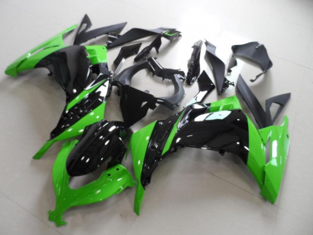 13-16 Schwarz Grün Kawasaki ZX300R Motorrad Vollverkleidung 13-16 Schwarz Grün Kawasaki ZX300R Motorrad Vollverkleidung