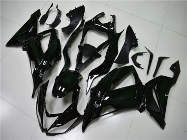 13-18 Glänzend Schwarz Kawasaki ZX6R Motorrad Verkleidung
