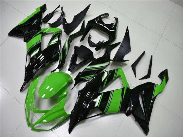 13-18 Grün Schwarz Kawasaki ZX6R Motorrad Verkleidungen 13-18 Grün Schwarz Kawasaki ZX6R Motorrad Verkleidungen