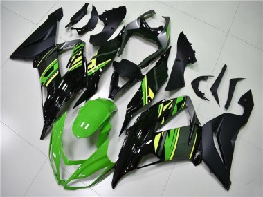13-18 Grün Schwarz Kawasaki ZX6R Motorrad Vollverkleidung