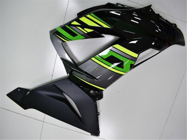 13-18 Grün Schwarz Kawasaki ZX6R Motorrad Vollverkleidung 13-18 Grün Schwarz Kawasaki ZX6R Motorrad Vollverkleidung