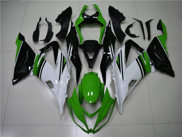 13-18 Grün Weiß Schwarz Kawasaki ZX6R Motorrad Verkleidung 13-18 Grün Weiß Schwarz Kawasaki ZX6R Motorrad Verkleidung