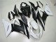 13-18 Weiß Schwarz Kawasaki ZX6R Motorrad Verkleidungen