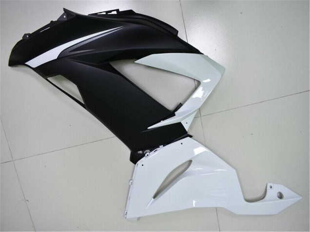 13-18 Weiß Schwarz Kawasaki ZX6R Motorrad Verkleidungen