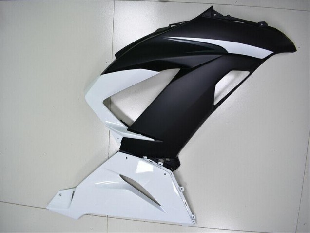 13-18 Weiß Schwarz Kawasaki ZX6R Motorrad Verkleidungen