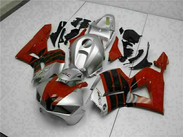 13-21 Rot Silber Honda CBR600RR Motorrad Verkleidung 13-21 Rot Silber Honda CBR600RR Motorrad Verkleidung