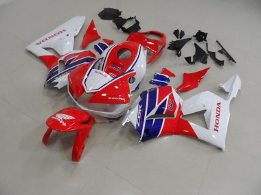 13-21 Rot Weiß Blau HRC Honda CBR600RR Motorrad Verkleidung