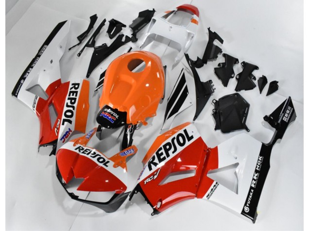 13-21 Rot Weiß Orange Repsol Honda CBR600RR Motorrad Verkleidung 13-21 Rot Weiß Orange Repsol Honda CBR600RR Motorrad Verkleidung