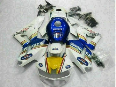 13-21 Weiß Blau Honda CBR600RR Motorrad Verkleidung