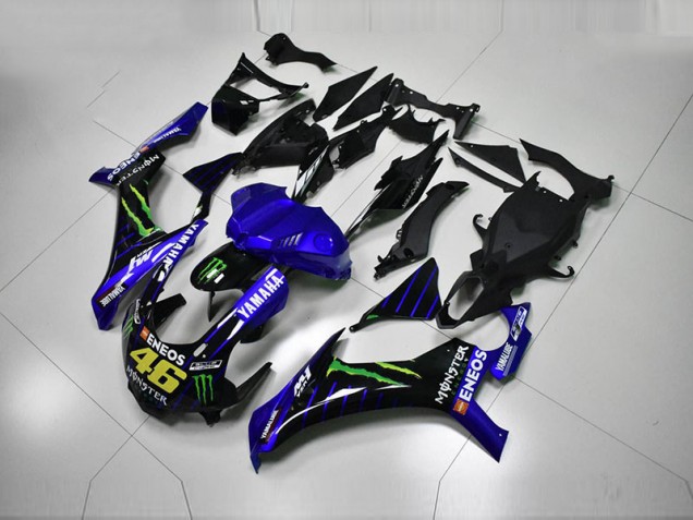 15-19 Blau Blau Weiß ENEOS 46 Monster Yamaha YZF R1 Motorrad Verkleidung