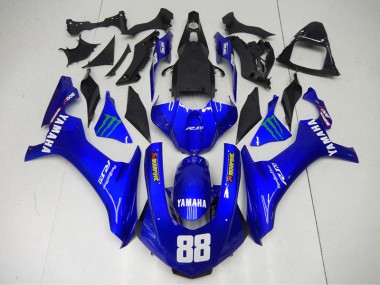 15-19 Blau Monster 88 Yamaha YZF R1 Motorrad Verkleidung