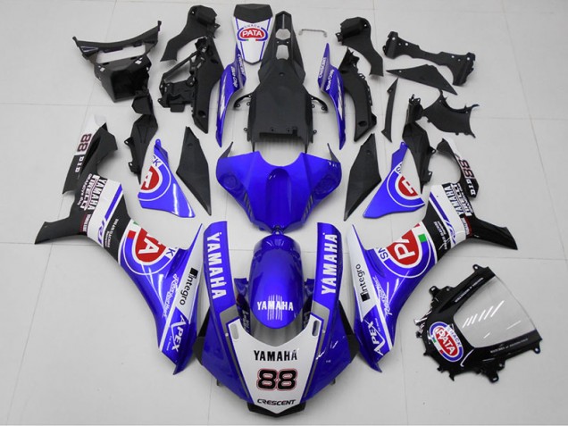 15-19 Blau PATA 88 Yamaha YZF R1 Motorrad Verkleidung 15-19 Blau PATA 88 Yamaha YZF R1 Motorrad Verkleidung