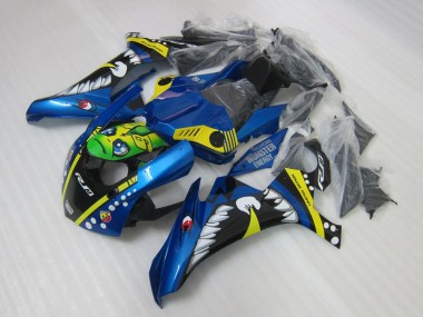 15-19 Blau Rossi Yamaha YZF R1 Motorrad Verkleidung