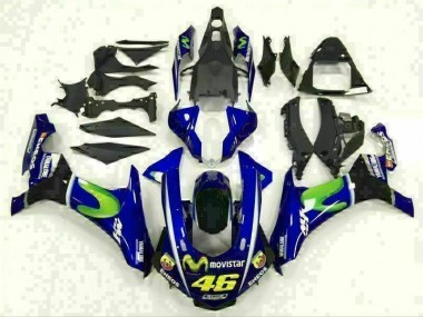 15-19 Blau Yamaha YZF R1 Motorrad Verkleidung