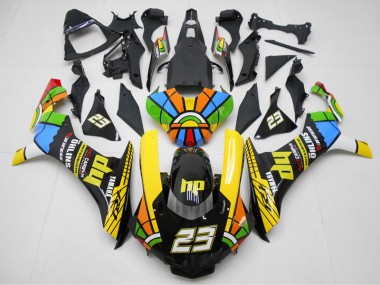 15-19 Gelb Schwarz 23 Yamaha YZF R1 Motorrad Verkleidung