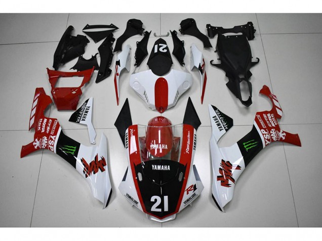 15-19 Rot Schwarz 21 Yamaha YZF R1 Motorrad Verkleidung