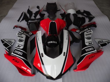 15-19 Rot Weiß Schwarz Yamaha YZF R1 Motorrad Verkleidung