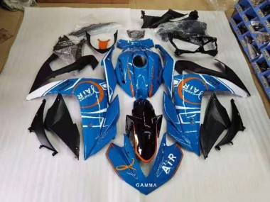 15-22 Blau und Weiß Yamaha YZF R3 Motorrad Verkleidung