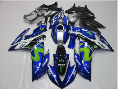 15-22 Movistar Yamaha YZF R3 Motorrad Verkleidung