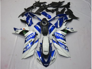15-22 Weiß Monster Yamaha YZF R3 Motorrad Verkleidung